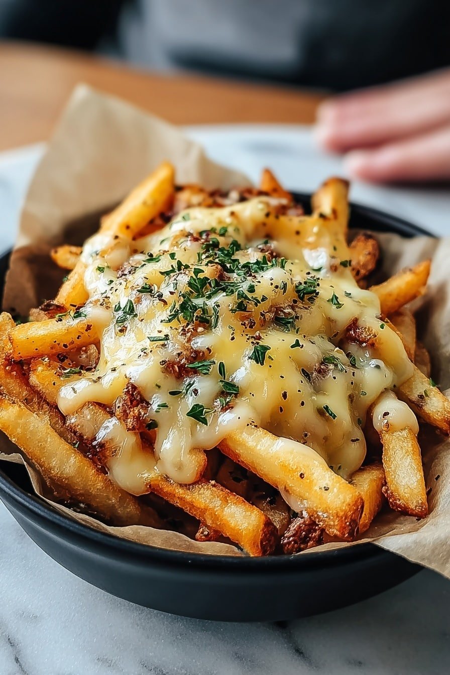 Crispy Loaded Fries with Bacon and Cheese Recipe - Article Image 2 — Crispy Loaded Fries with Bacon and Cheese, loaded fries with bacon and cheese, cheesy bacon fries recipe, crispy cheesy bacon fries, ultimate loaded fries recipe