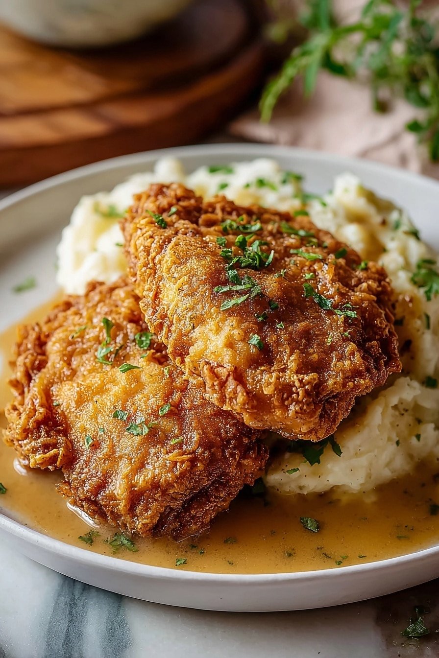 Country Fried Chicken Breast Recipe - Article Image 2 — Country Fried Chicken Breast, crispy fried chicken, homemade fried chicken, juicy chicken breast recipes, comforting chicken dishes