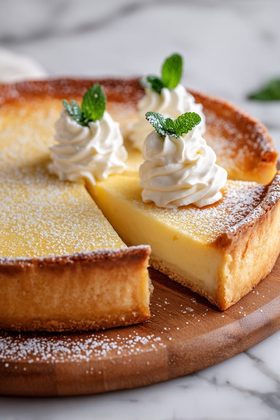 Creamy Ricotta Pie Recipe - Article Image 2 — Creamy Ricotta Pie, Italian dessert recipes, easy ricotta pie, homemade ricotta tart, lemon vanilla dessert